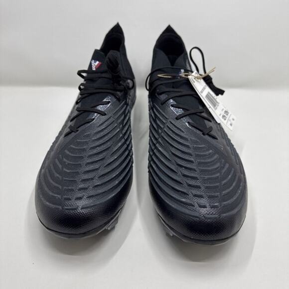 Adidas Predator Edge.1 FG “Edge of Darkness” Black Soccer Cleats Men’s Size 12.5 - Picture 2 of 5